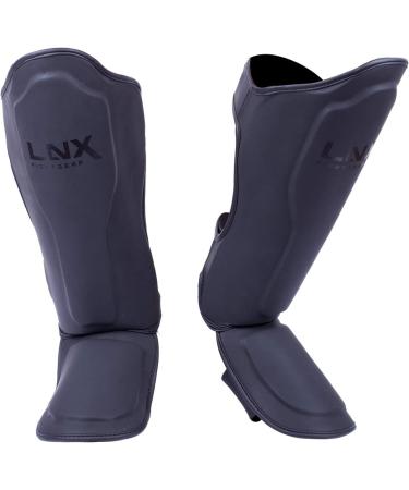 Lnx Schiensbeinschoner Muay Thai Pro Fight - Shienbein protection for martial arts kickboxing tension protectors S m l xl black men's women ultimate black m