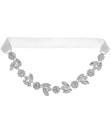 BETHYNAS Shiny Wedding Bridal Garter - Handmade Gemstone Thigh Chain for Brides - Stretchy Thigh Belt for Women (Style 2) - Buy Online on SooperMarket.com