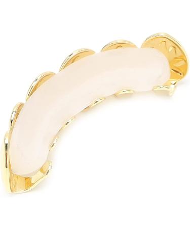 Hip Hop Teeth Decoration Special Designed for Upper Teeth Hip Hop Hollow Tooth Gold-plated Ion Plating for Concert for Home for Outdoor Activities for Party(gold) - Buy Online on SooperMarket.com