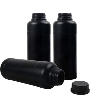 eTone 3X 500ml Darkroom Chemical Storage Bottles with Caps - Film Photo Developing Equipment (Black) - Buy Online on SooperMarket.com
