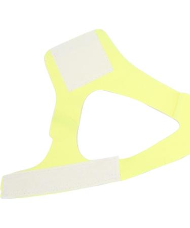 Breathable Anti-Snoring Chin Strap - Adjustable Jaw Support Belt in Yellow - Buy Online on SooperMarket.com