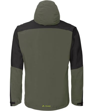 VAUDE Men's Moab Rain Jacket S - Lightweight Khaki Waterproof Jacket for Men | International Shipping Available - Buy Online on SooperMarket.com