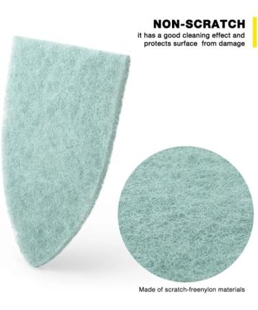 ZABEES Polishing Cleaner Window Glass Countertop Car Wash Wipe Tool With Nylon Cloth Scrub Pad Windshield Buffing Wrapping Brush 1pc Handle+5pcs Pad - Buy Online on SooperMarket.com