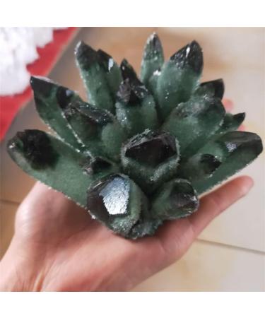 Specimen Natural Green Ghost Phantom Quartz Crystal Cluster Rock Stones and Crystals Reiki Specimen Home Decor 300-800g Stone Home Goods (Size : 500-600g) - Buy Online on SooperMarket.com