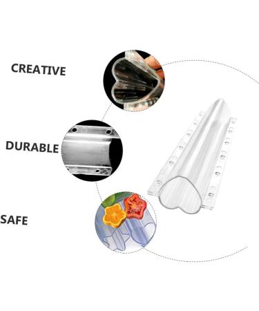 SUPVOX Tools 3pcs Vegetable Shaping Mold Cucumbers Fruit Plastic Heart Garden Cucumber Mold Modeling Strawberry Toaster Oven Transparent 20x6.5cm - Buy Online on SooperMarket.com