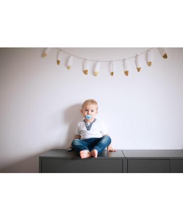 LOVI Dynamic Silicone Pacifier 0-3 Months - BPA Free Indian Summer Collection 2 Pack - Blue | International Shipping Available - Buy Online on SooperMarket.com