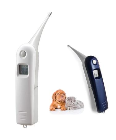 Aurynns Pet Thermometer Dog Thermometer, Fast Digital Veterinary Thermometer, Pet Thermometer for Dogs, Cats, Horse,Cattle, Pigs,Birds, Sheep.C/F Switchable white