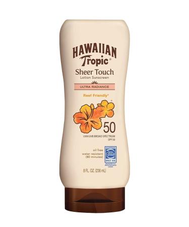 Hawaiian Tropic Sheer Touch Sunscreen SPF 50 Plus 8 oz (Pack of 3)