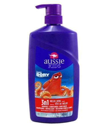 Aussie Kids Shampoo 3 N 1 Melon Head 26.2 Ounce Pump 