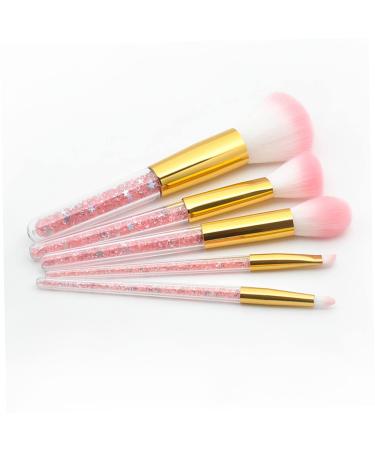 Professional 5 Set Cosmetics Brush Kit - Essential Makeup Brushes for Women | Perfect Powder Brush & More - Buy Online on SooperMarket.com