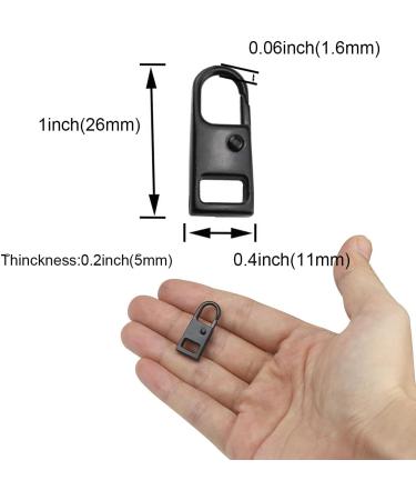 Zipper Pull Tab Replacement Set for Luggage and Backpacks - Black (4pcs) - Buy Online on SooperMarket.com
