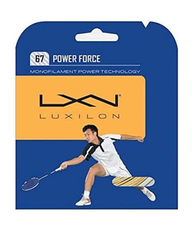 Wilson Luxilon Spin Force Badminton Strings 67 Power Force One Size White