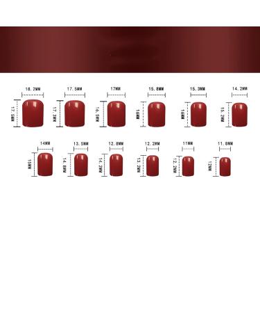 Medium Press-On Nails for Girls & Teens | Full Cover Ballerina Coffin False Nails - 24 Single-Colored Acrylics #05 - Buy Online on SooperMarket.com