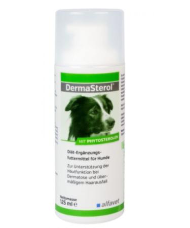 Alfavet DermaSterol dietary supplement for dogs and cats with dermatosis and excessive hair loss 125 ml