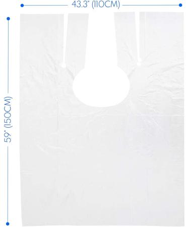 Disposable Haircut Capes - Lightweight, Waterproof, Tear-Resistant for Hair Salon & Barber Use - 30 Pack - Buy Online on SooperMarket.com