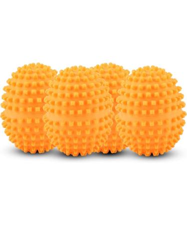 Reusable Laundry Ball Laundry Supplies Washing Balls 4Pcs/Set Orange Reusable Balls Washing Laundry Ball for Home Clothes Cleaning - Buy Online on SooperMarket.com