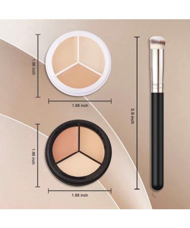 KMF2005 Professional Correcting Concealer Palette - 5.2*3 Colors - 2Pcs - Buy Online on SooperMarket.com