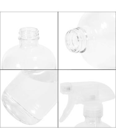 16oz Glass Spray Bottles - Refillable Boston Round Container for Essential Oils, Cleaning Products - White (2 Pack) - Buy Online on SooperMarket.com