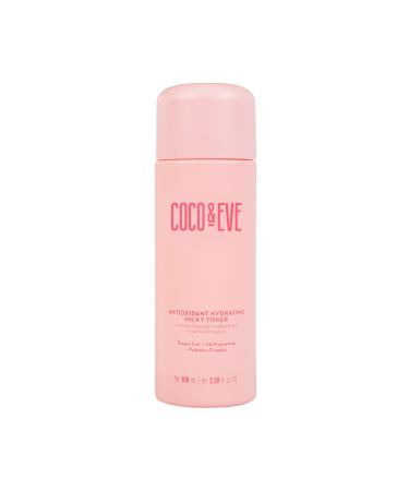 Coco & Eve Antioxidant Hydrating Milky Toner. Gentle Face Toner to Boost Hydration Radiance Support Skin Barrier. Antioxidants Hyaluronic Acid Niacinamide & Probiotics. (3.38 floz)
