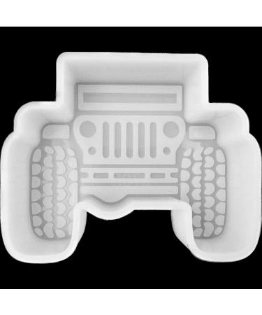 VONZK Car Freshie Mold Freshie Silicone Mold 3 1/4" L X 4 1/8" W X 1" H for Aroma Beads DIY Handmade Freshies Mould (SUV)