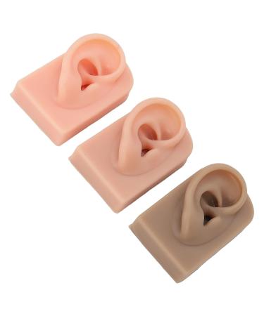 3-Part Soft Silicone Ear Model - Flexible & Reusable Right Ear in 3 Colors | Ideal for Teaching & Demonstrations - Buy Online on SooperMarket.com