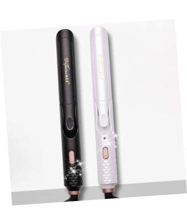 FOYTOKI 1pc Hair Curler Hair Straightener Brush Curling Wand Hair Straightening Comb Electric Hot Comb White US Plug White - Buy Online on SooperMarket.com