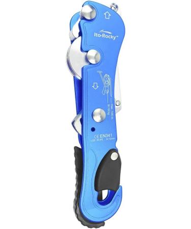 Ito Rocky Climbing Gear Ascender & Rappelling Descender Belay Devices - Blue | For 9-12mm Rope, Rescue & Arborist - Buy Online on SooperMarket.com