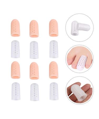 EXCEART 6 Pairs Gel Toe Caps - Breathable Silicone Toe Protectors for Blisters, Corns, Calluses (S) - Buy Online on SooperMarket.com