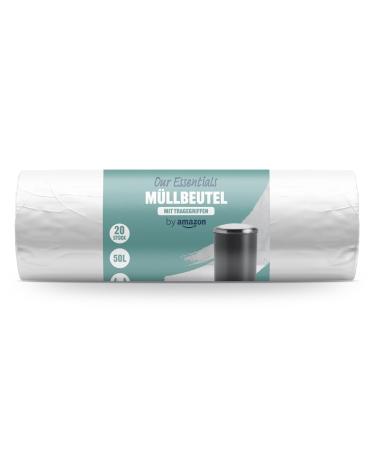 by Amazon Garbage bags 20 x 50L 20 pieces (1 pack)