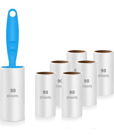 Flintronic 630 Leaves Extra Sticky Lint Roller - Ultimate Pet Hair Remover for Clothes Beds & Carpets - 7 Pack Lint Rollers for Dogs & Dust - Buy Online on SooperMarket.com