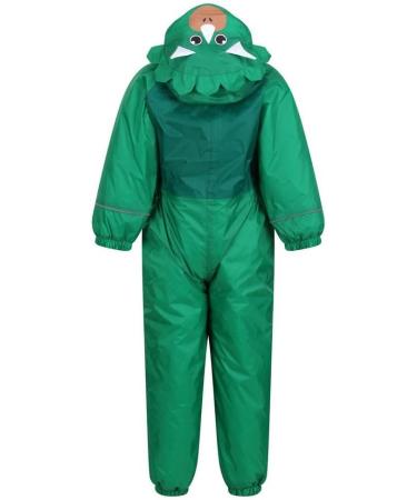 Regatta Kids Mudplay III Waterproof Insulated Animal All-in-one Suit 12 Months - Jelly Bean Dinosaur - Buy Online on SooperMarket.com
