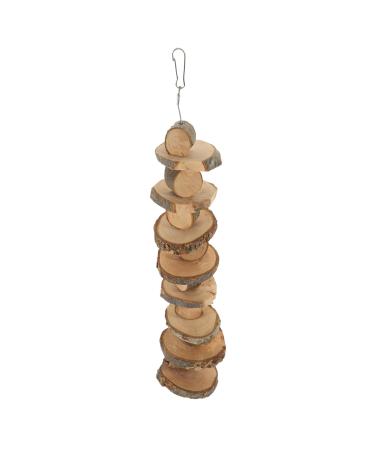 NOLITOY Parrot Snack Tooth Accessory Bite for Teeth Grinding Hammock Treat Blocks Hanging Wooden Chew