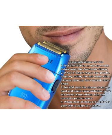 Supreme Trimmer Crunch Lite & Solo Foil Shaver Kit - Pro Barber Electric Foil Razor STF600 & STF101 Set | Blue - International Shipping Available - Buy Online on SooperMarket.com