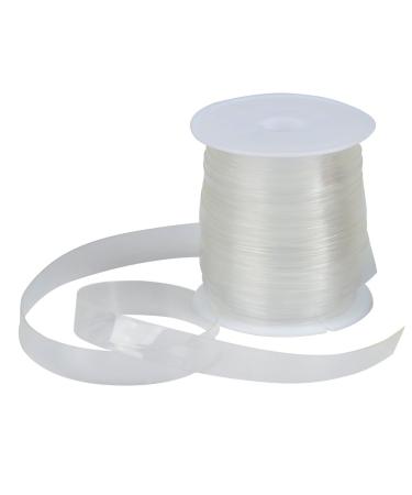 TIMESETL Clear Elastic Strap 3/8"(11yards) Clear Elastic for Sewing Lightweight Invisible Stretchy Transparent Elastic for DIY Bra Lingerie Swimwear