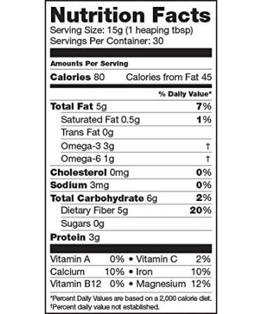 Organic Chia Seed Powder - Raw, Cold Milled, 1 lb - Bulk Superfood by Sunfood - Buy Online on SooperMarket.com