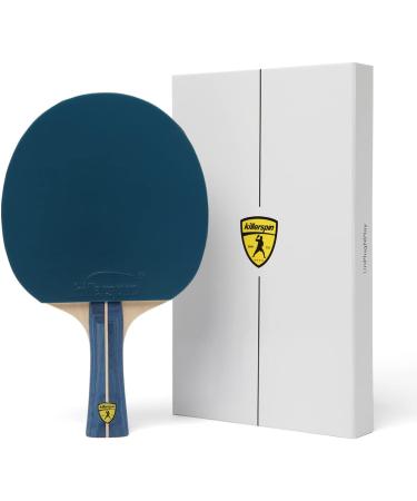 Killerspin JET200 Ping Pong Paddle, Table Tennis Racket, Table Tennis Equipment for Beginners, Table Tennis Paddle with Wood Blade, Jet Basic Rubber Grips