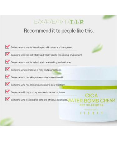 Cica Water Bomb Cream - Hydrating Moisturizer for Sensitive Skin | International Shipping Available - Buy Online on SooperMarket.com