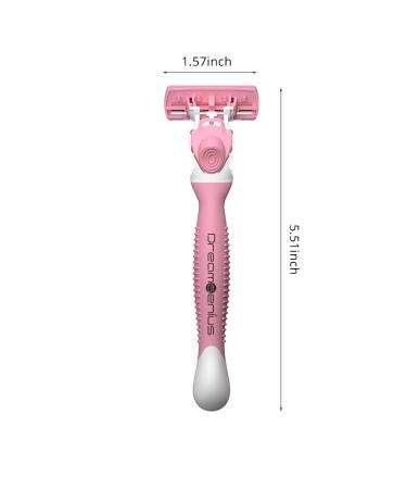 DreamGenius 6-Blade Women's Razors with 2 Handles and 19 Refills - Value Shaver Pack for Non-Slip Travel Carry - Buy Online on SooperMarket.com