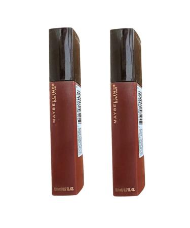 Maybelline New York Pack of 2 SuperStay Matte Ink Liquid Lipstick Cocoa Connoisseur 270 0.17 Fl Oz (Pack of 2) Cocoa Connoisseur 270