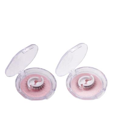 Self Adhesive Eyelashes Reusable Waterproof Fake Eyelashes Natural Realistic Fluffy Lashes 2Pair natural false eyelashes