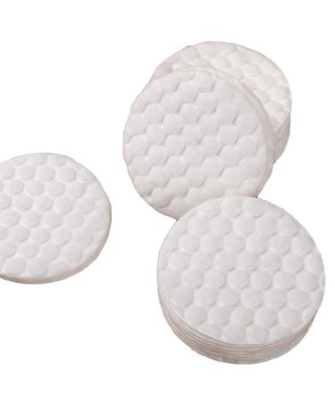 Portable Cleansing Cotton 60 pcs/bag Makeup Remover Cotton Pads washable Wipe cleansing Oil Skin care Facial care Make Up Cosmetic wipe Soft Comfortable (Color : White)