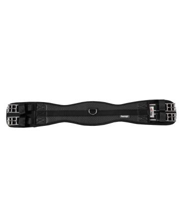 HORZE Dallas Dressage Girth | Lightweight and Breathable Black US 18"