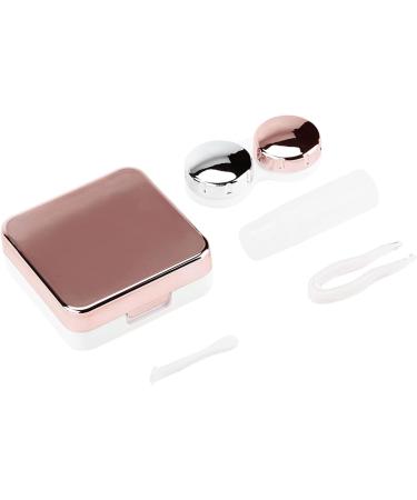Dioche Reflective Contact Lens Case Set - Portable Travel Storage Box Mini Etui (Light Pink) - Buy Online on SooperMarket.com