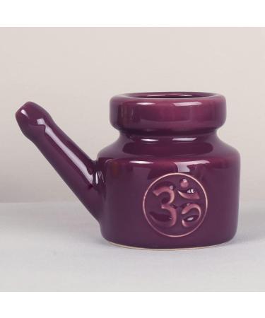 piuryue 350Ml Ceramic Neti Pot Nose Cleaning Pot Leakproof Spout Pot for Nasal Rinsing Nose Washing Men Women Grey - Buy Online on SooperMarket.com