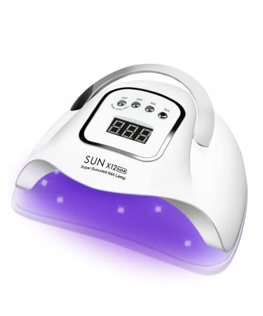 BEENLE Upgraded UV LED Nail Lamp 280W Fast Nail Dryer Nail Curing Light with 66 Led Beads Portable Handle Nail Dryer | 4 Timer Setting | Larger Space | Infrared Auto Sensor Uv Light