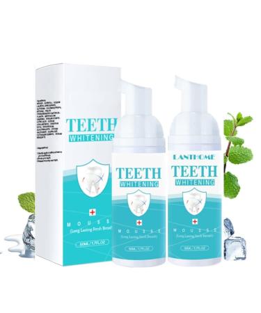 Teethaid mouthwash tethaid mouthwash tooth whitening foam toothpaste whitening foam toothpaste ultra-mousse foam natural peppermint toothpasta foam (2 pieces)