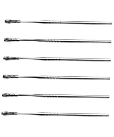 Spring Earwax Cleaner Tool Set 6pcs Ear Pick Spring Ear Pick Earwax Catcher Ear Pick Spoon Earwax Digger Spiral Tool Silver Stainless Steel Spiral Ear Wax Remover Ear Scoop