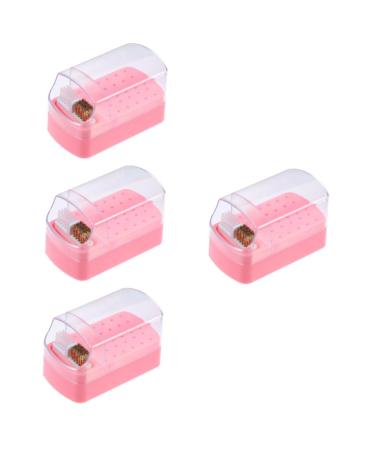 Beaupretty Drill nail polish head box nail drill storage nail drill bit case nails drill bits nail drill bits drill bit holder for nails drill bits for nails nail bits clean plastic Storage