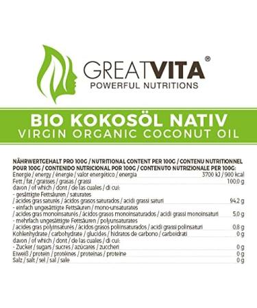 GreatVita Organic Virgin Coconut Oil - Pack of 6 (1000ml/1L) Swing Top Jar - Premium Quality for Cooking & Skincare - Buy Online on SooperMarket.com