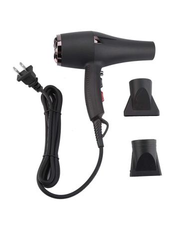 2000W Hair Dryer Ultra-Quiet Blower Hot Cold Wind Hair Dryer for Hair Styling with 2 Nozzle Adjustable 5 Temperature Files (US Plug)